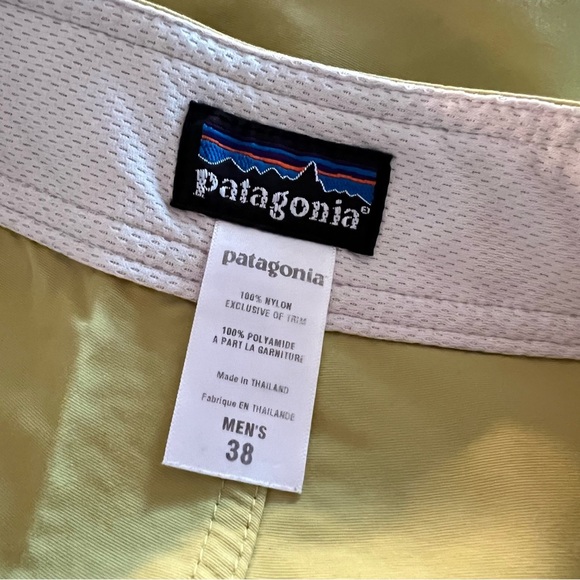 Patagonia Swim 9” Shorts - Lime Yellow - Size 38 - Picture 4 of 5